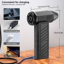 Cordless Air Blower Brushless Turbo Fan Violent Fan 800G Thrust Handheld qUjv