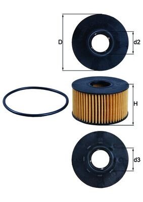 MAHLE OX 191D Oil Filter for FORD,FORD AUSTRALIA,JAGUAR,LDV,LTI