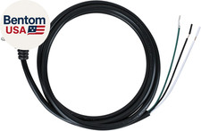 HCK44 Power Supply Cord 1 Pack - 18AWG 6Ft Hardwire to Plug Conversion Fits Br