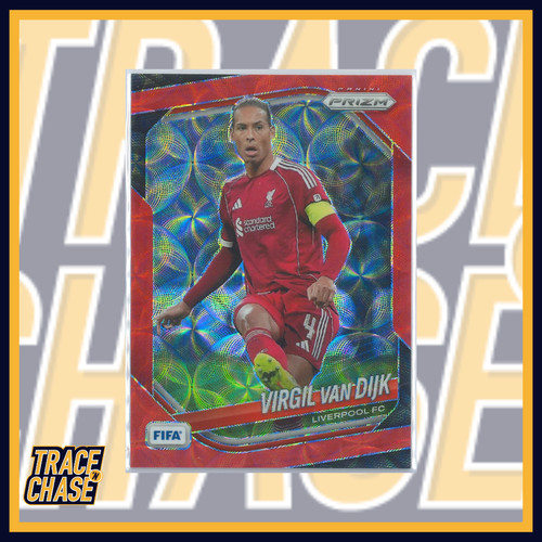 2025-26 Panini Prizm FIFA Soccer Virgil Van Dijk Choice Red Prizm 57/88 #103