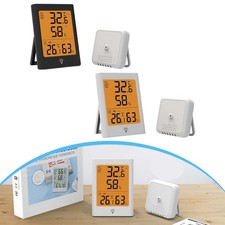 Wireless Electronic Thermostat with Large Display and Accurate Sensors