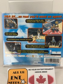 NBA 2K (Dreamcast DC, 1999) CIB Like New Complete