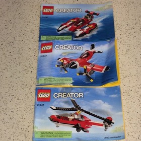 LEGO CREATOR: Propellor Plane 3-in-1 (31047) - Includes Manuals