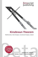 Lambert M. Surhone (U. A.) | Kirszbraun Theorem | Taschenbuch | Englisch (2026)