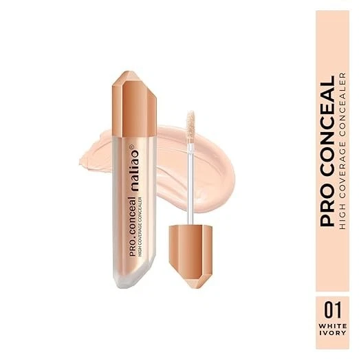 Maliao Pro Conceal High Coverage Concealer | Full Coverage | Lightweight & Long- - Image 3 of 4