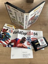 Thumbnail of ebay&reg; auction 127767102212 | Sega Mega Drive Spiel | World Cup USA 94 in OVP Anleitung Poster Top Zustand