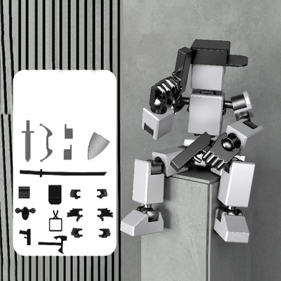 3D Printed Multi-Jointed Movable Robot Action Figure DIY Model Toy Gift