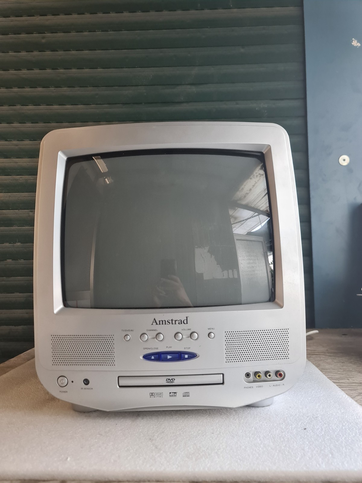 TV CRT Amstrad T1450 14" Con Lettore DVD Integrato - Retrogaming SCART - Testato