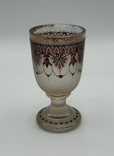 Antikes Prunkglas Kelch Biedermeier Opalglas? #3000