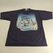 Y2K Southpole DJ Hip-Hop Blue Tshirt Mens XXL Streetwear Graphic