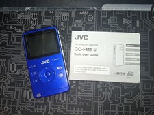JVC GC-FM1 HD Memory Pocket Camcorder Camera - Blue - PARTS
