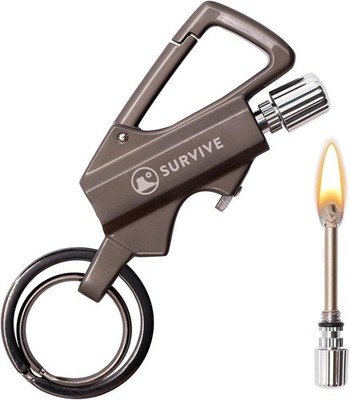 Permanent Match Bottle Opener Metal Keychain, Reble Survival