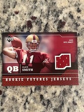 Alex smith Jersey card rookie. rookie card picture