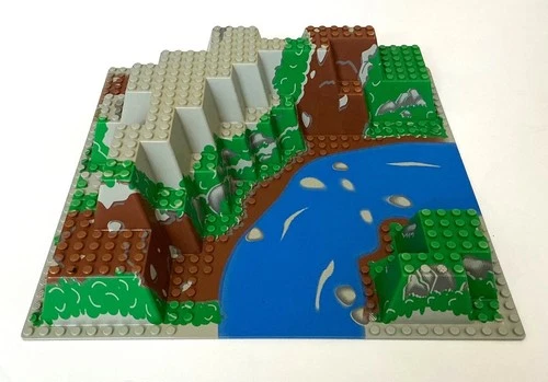 LEGO CANYON MOUNTAIN RIVER 32 X 32 BASEPLATE #6024PX5  EXCELLENT USED CONDITION