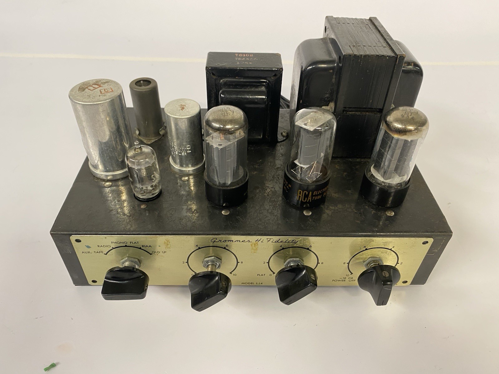 Vintage 1950s Grommes Hi Fidelity LJ-6 6V6 Tube Amplifier - SHOWN WORKING *READ*