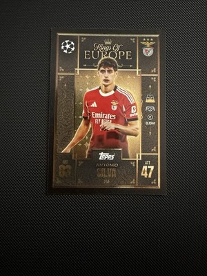 Topps Kings Of Europe ANTONIO SILVA Benfica Lissabon Fußball Trading Card