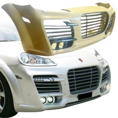 ModeloDrive FRP TART Front Bumper w Grilles (957) for Cayenne Porsche 08-10 mod