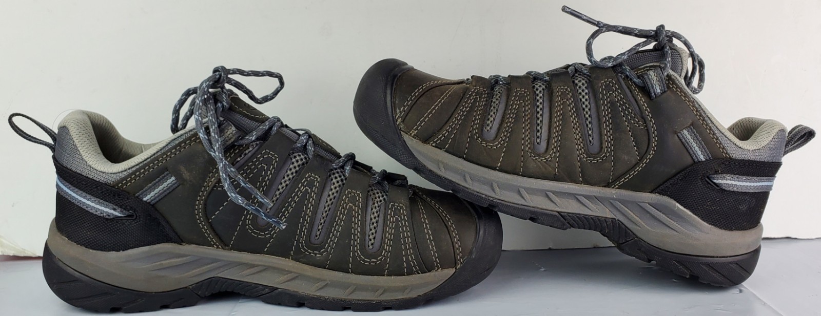 Scarpe antinfortunistiche Keen donna Flint II grigie sneakers da lavoro EH misura 9W larghe usate in ottime condizioni