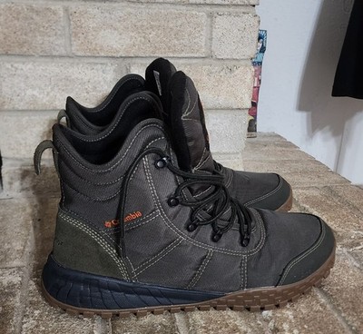 Columbia Fairbanks Omni-Heat winter boots dark green Olive Color Size 12 Mens