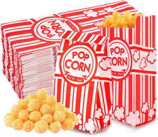 300 Pcs Popcorn Bags 1 Oz Paper Popcorn Bag Individual Servings for Machine Cart