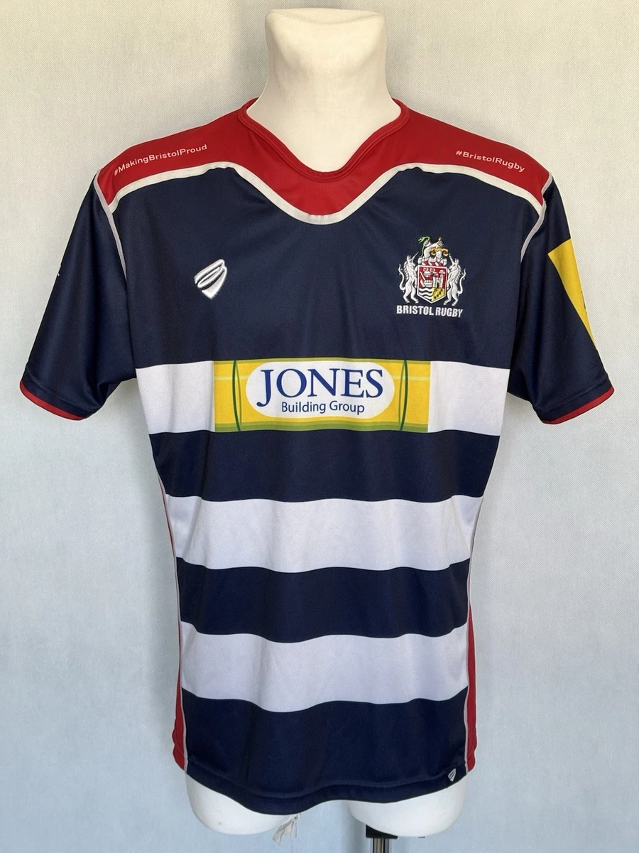 Maillot Rugby Bristol Bears Zarx – 125 Ans – édition 2013/14 – Bleu – Taille S