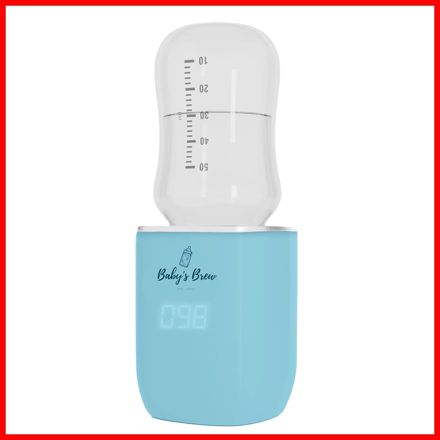 NEW IN BOX Baby's Brew Portable Baby Bottle Warmer with 4 Ad