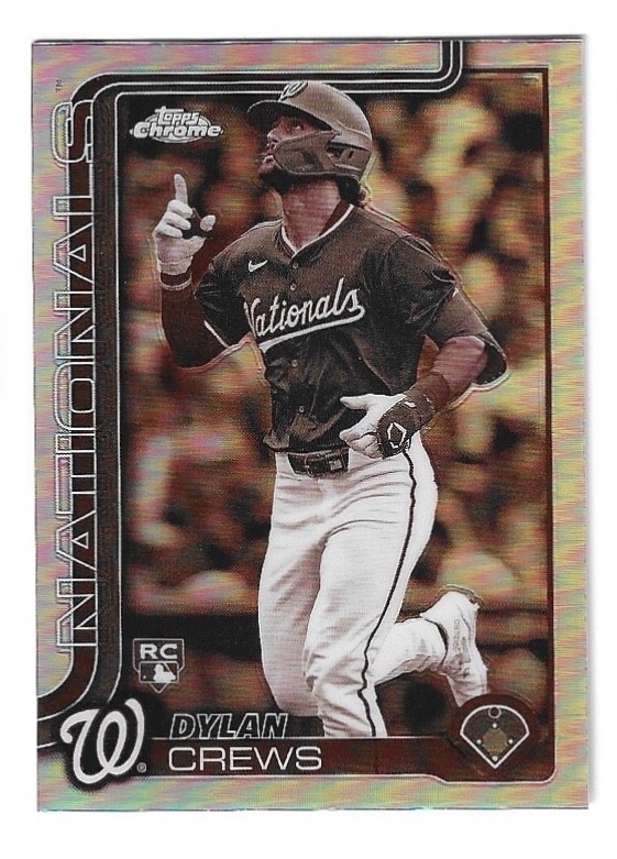 2025 Topps Chrome - Dylan Crews #146 Sepia Refractor (RC)