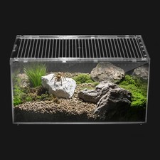 Clioran Reptile PC Terrarium,Spider Tank Starter Kit,Leopard Gecko Container,...