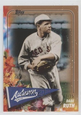 2024 Topps Update Autumn Tales Gold 67/75 Babe Ruth #AT-22 HOF 0o5t