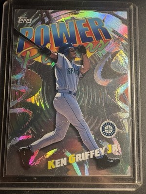 1999 Topps #P2 Ken Griffey Jr Power Players Holo Foil Insert Refractor Mariners