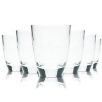 6X Hassia Glas 0,2L Becher Mineral Quell Wasser Sprudel GläSer Gastro Geeicht