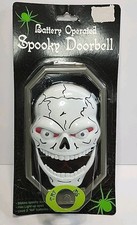Skeleton Skull Doorbell Spooky Sounds Lights and Surprise Spider Halloween