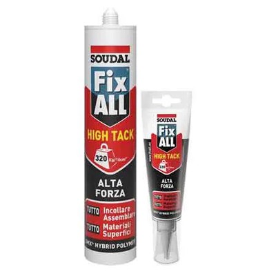 SOUDAL 125ml 'FIX ALL HIGH TACK' SEALANT STICKER - White