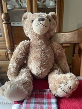 FAO Schwarz Teddy Bear Plush 18" Brown Tan Stuffed Animal 2017 34550A7201