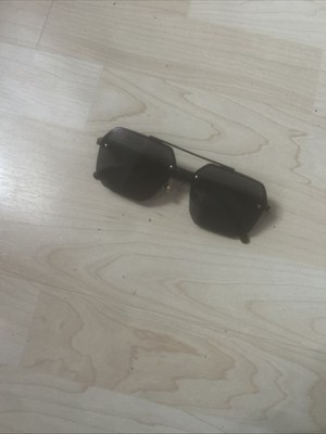  ️  Schwarze Randlose Sonnenbrille | Unisex | Trend 2025 | Minimal Style