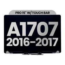 Original LCD Display For MacBook Pro 15" A1707 2016-2017 OEM Pull: Grade A Gray