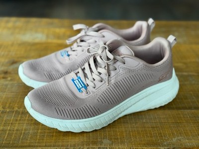 Skechers Women's Bobs Sneaker Light Pink Memory Foam Sole Size 9
