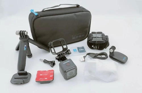 GoPro Hero5 Session 4k Action Camera with Shorty Tripod Headstrap Case 64GB SD