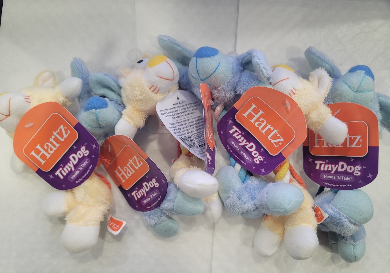Hartz Tiny Dog Heads N Tails Assorted Toy Pack of 6