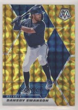 2021 Panini Mosaic Reactive Yellow Mosaic Prizm Dansby Swanson #23 0s0g