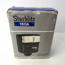 Starblitz 160a Shoe Mount Hot Shoe Auto Flash Gn16 For Film Camera W Box