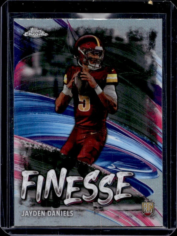 Jayden Daniels Topps Chrome Finesse #F3 Gold Refractor