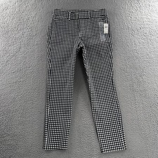 Old Navy Womens Pants Black White Size 4 Pixie High Rise Secret Smooth Pockets