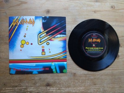 Def Leppard Pour Some Sugar on Me Excellent 7'' Single Vinyl Record LEP2 (AF)