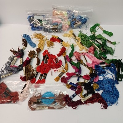 Lot of J&P Coats DMC Embroidery Floss Thread Multi Color