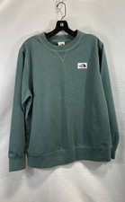 The North Face Women's Dark Sage Heritage Patch Crewneck Sweatshirt Size L NWT