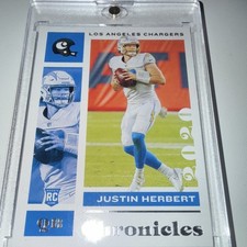 Panini 2020 Chronicles Rookie Justin Herbert #53 Los Angeles Chargers NFL