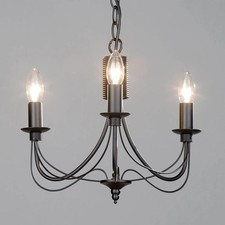 Chandelier - 3 Light - Black