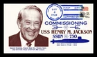 US COVER USS HENRY M JACKSON SSBN-730 FIRST DAY COMMISSION NAVAL CANCEL