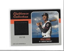Kyle Lewis -2019 Topps Heritage Minor League Edition Black 03/50 - Mariners